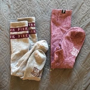 VS Pink Socks - 2 Pairs